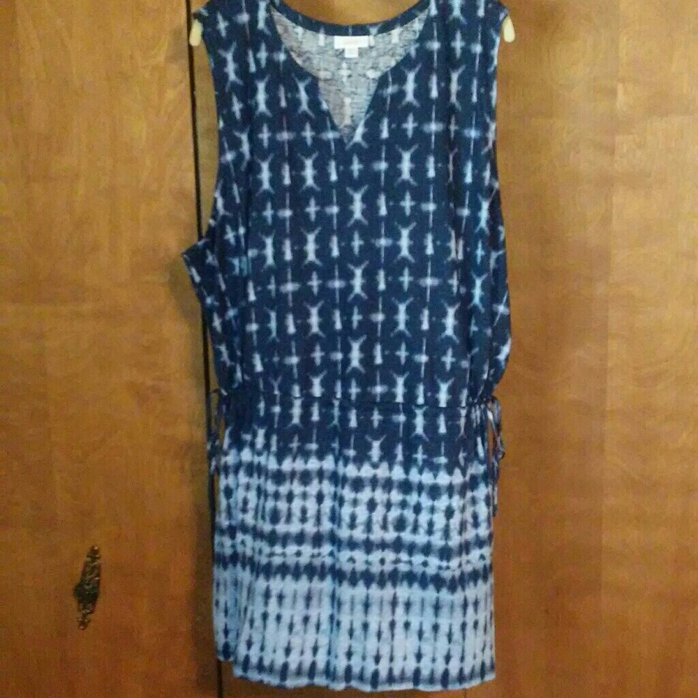 J. Jill Pure Jill sleeveless tie-dyed tunic 3X